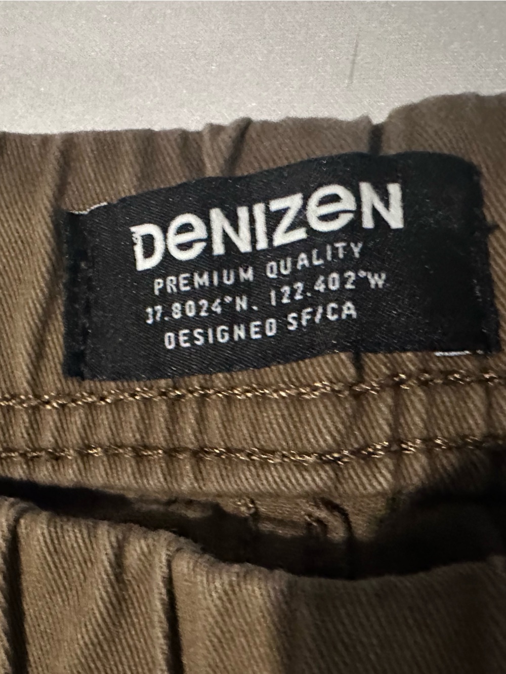 Denizen from Levi's Elastic Waist Slim Jogger Chinos - Brown - Picture 2 of 8
